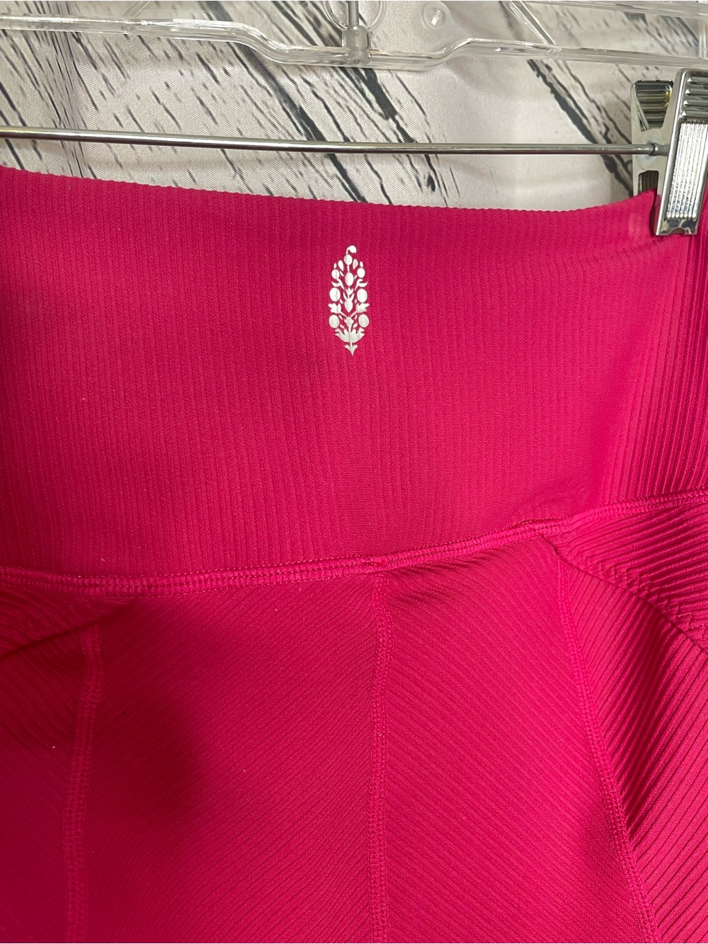 Free People Movement Leggings Ribbed Raspberry Pink S - Picture 5 of 9